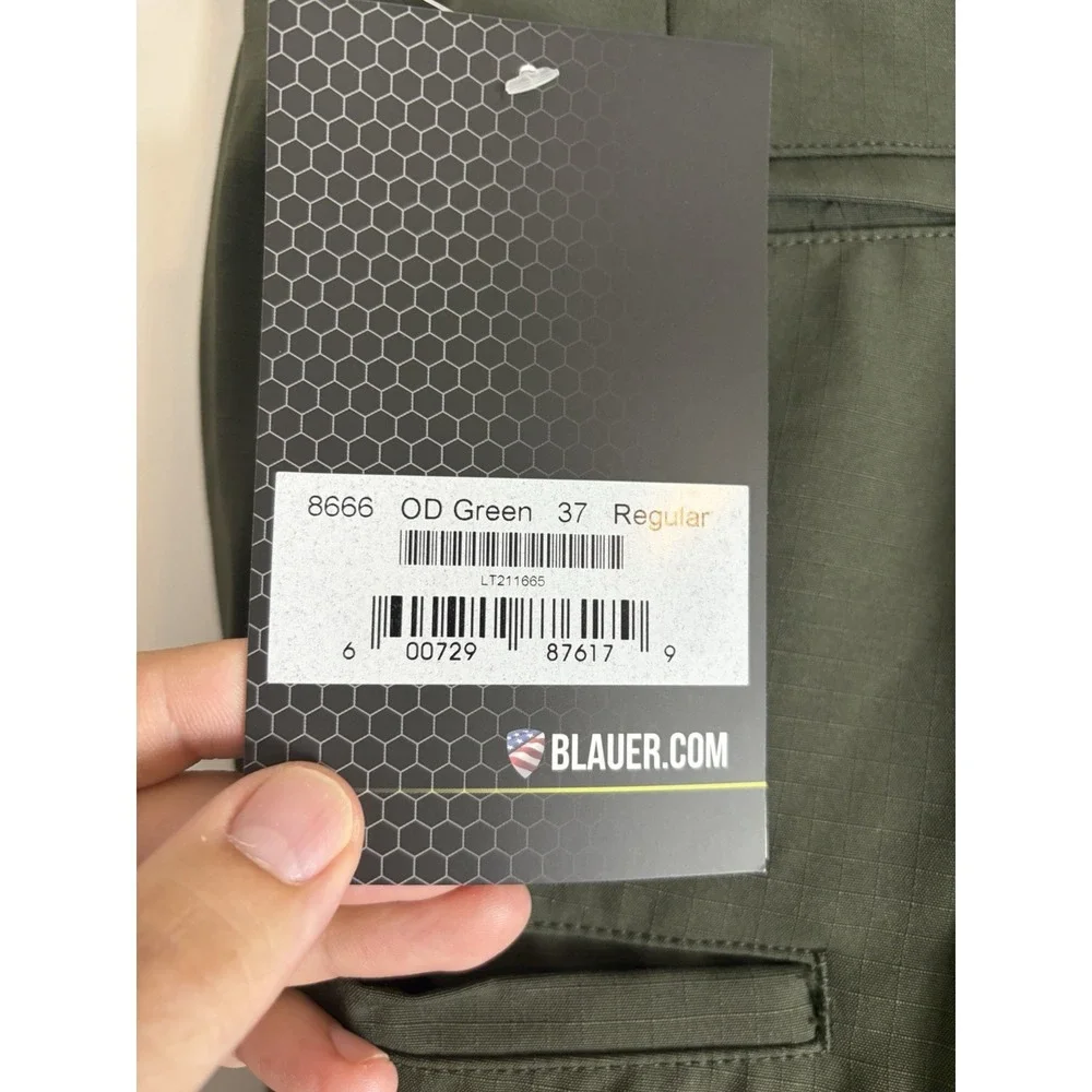 NWT!! Blauer 8666 Tactical Pants OD Green Cargo Work Uniform Combat, Sz 37regX37